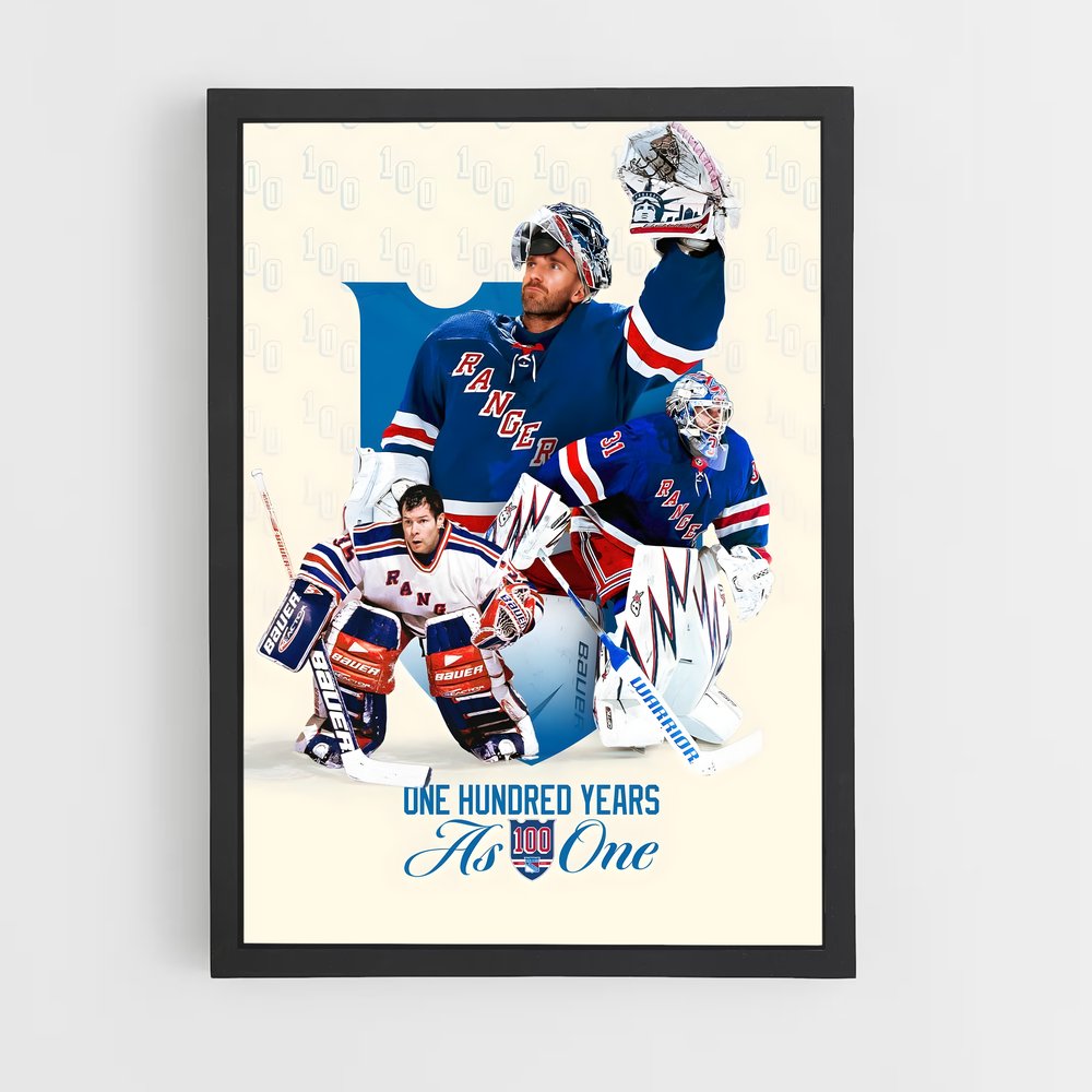 Poster Rangers au Sommet – affiche Hockey sur glace (vue 2)